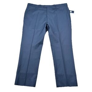 JB Britches Pants Mens 44R fits 44x30 Worsted Wool French Blue Torino Italy